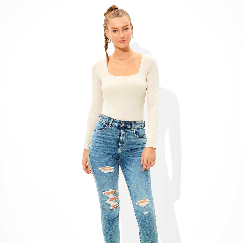 American Eagle Long Sleeve Body Suit